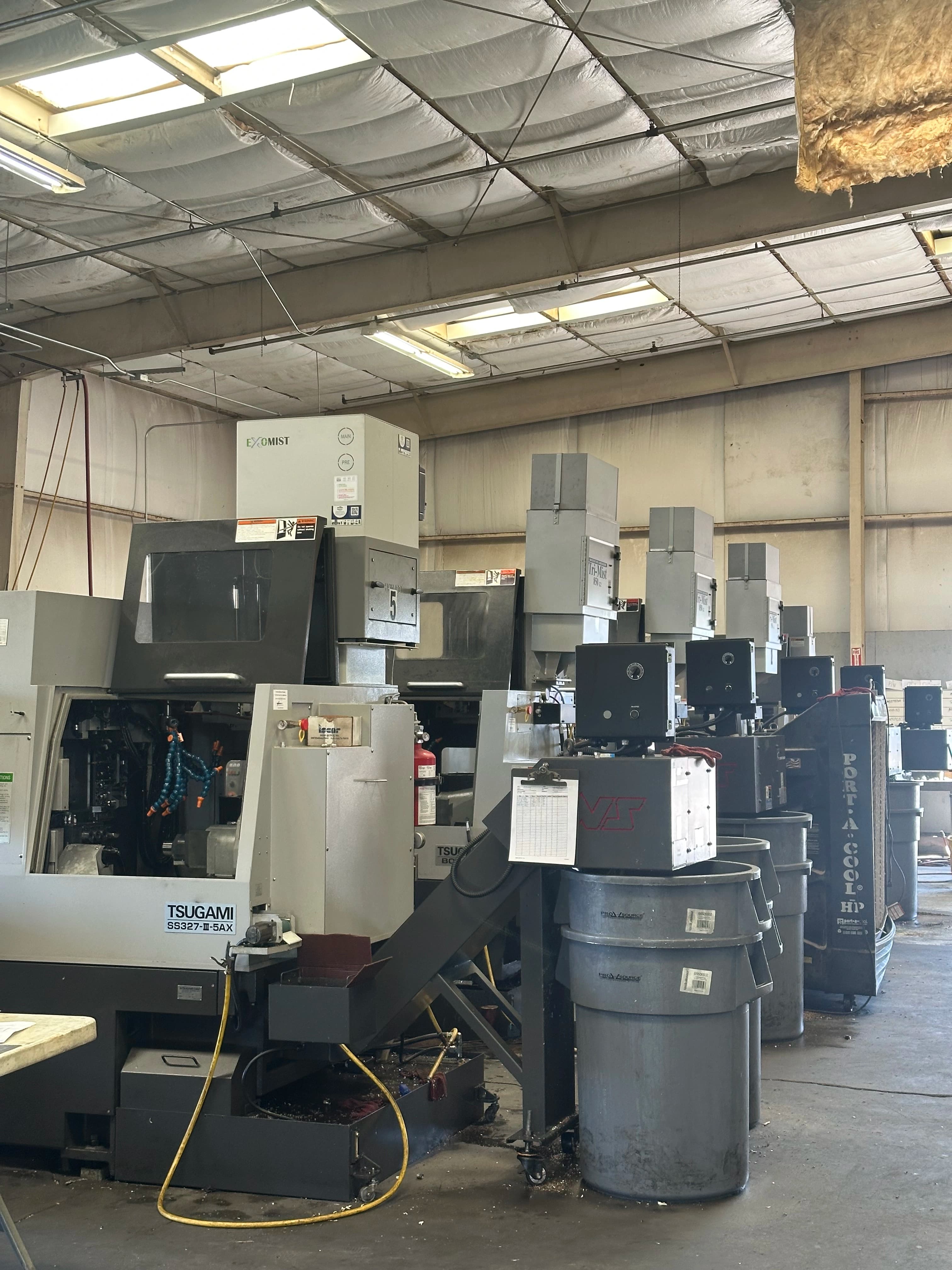Tsugami SS327-III-5AX Swiss-Type CNC Lathe — Kohler and Clark Tulare CA