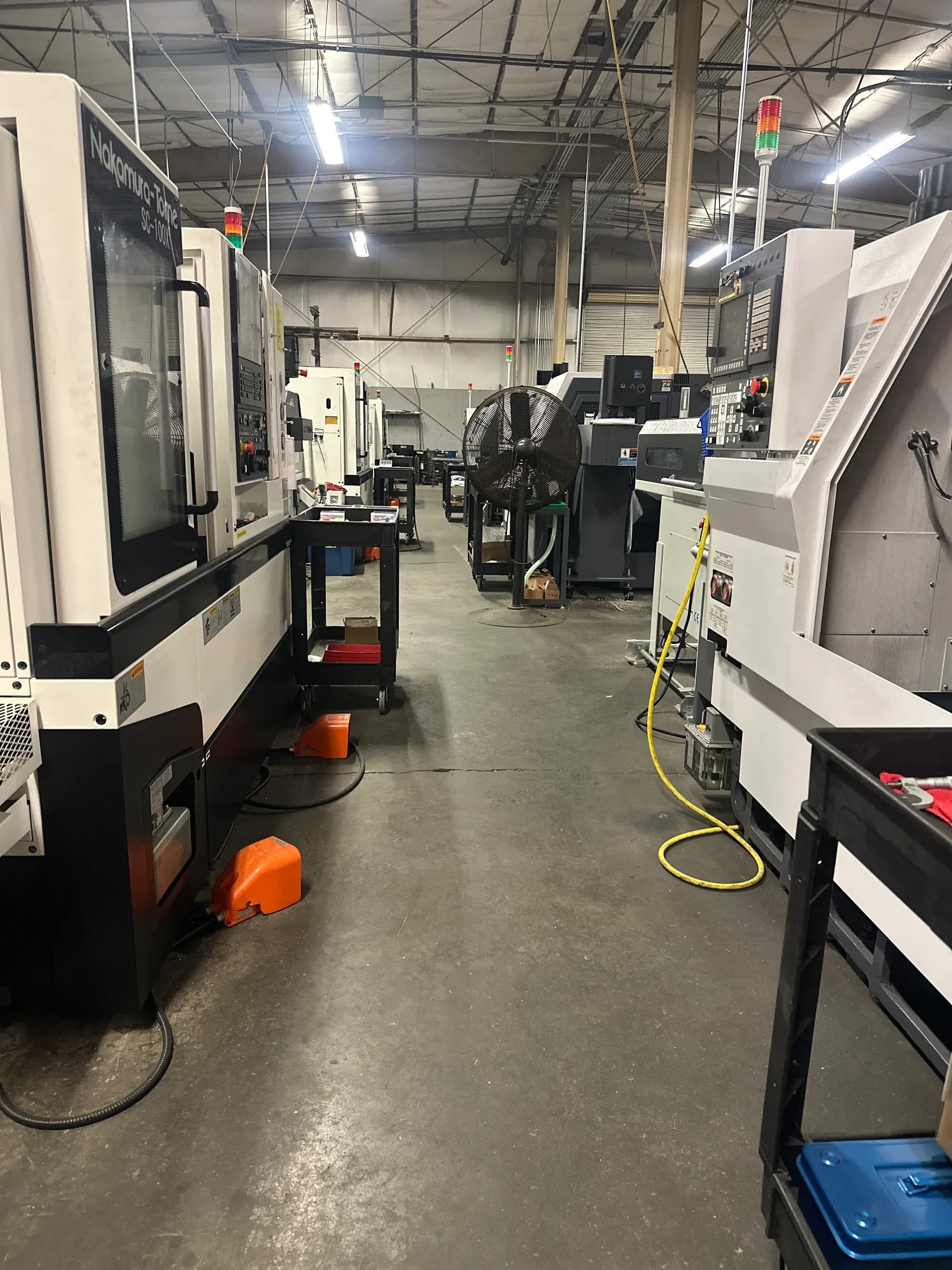 Kohler and Clark CNC shop floor — precision CNC turning in Tulare California