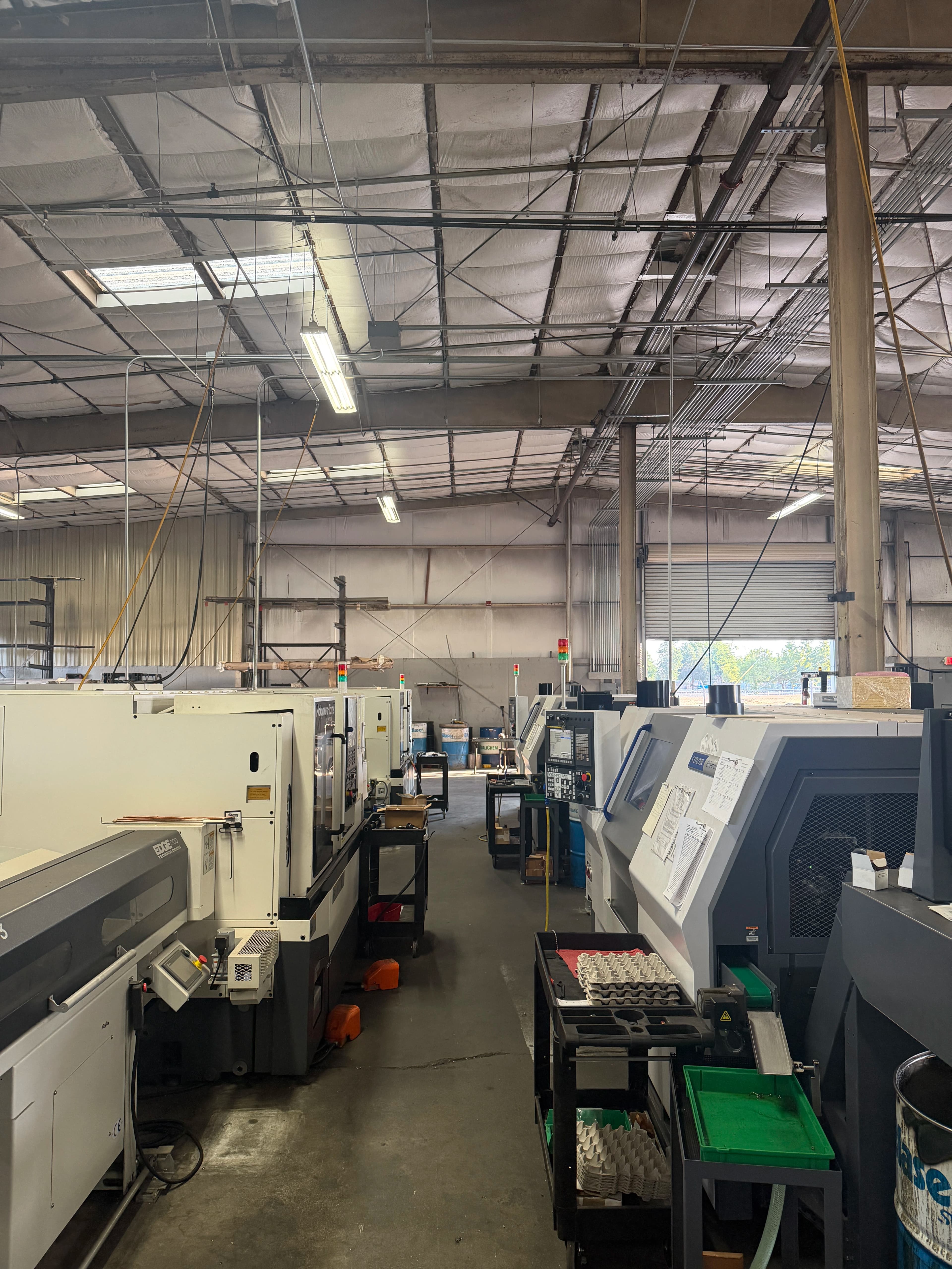 Kohler and Clark CNC shop floor — precision CNC turning in Tulare California